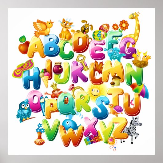 Fun Alphabet Poster (Voorkant)