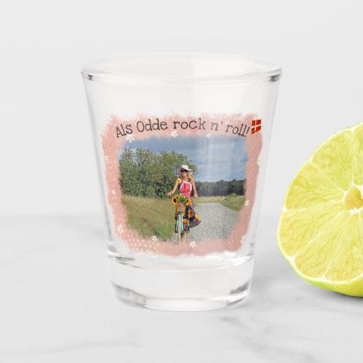 Fun Als Odde, Denemarken heet Glass! Shot Glas (Voorkant)