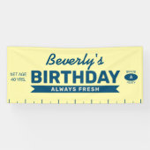 Fun Always Fresh Stick of Butter Birthday Party Spandoek (Horizontaal)