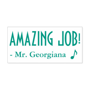 Fun "AMAZING JOB!" + Rubberstempel van opvoeders Zelfinktende Stempel