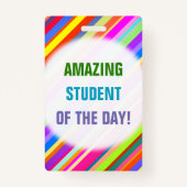Fun "AMAZING STUDENT VAN DE DAG!" Badge (Voorkant)