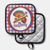 Fun American as Baseball & Apple Pie Pannenlap (Voorkant / Achterkant)