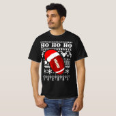 Fun American Football Ugly kerstboys XMAS T-shirt (Voorkant volledig)