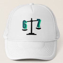 Fun and Catchy "6-7"  Trucker Pet