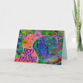 Fun and Cheerful "Je bent geweldig" Kaart (Voorkant)