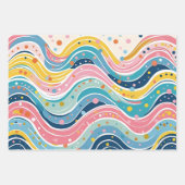 Fun and Colorful Hippie Abstract Art Inpakpapier Vel (Voorkant)