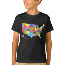 Fun and Colorful Rainbow Map of the USA