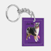 Fun and Cute Love My Aussie Sleutelhanger (Voorkant Links)