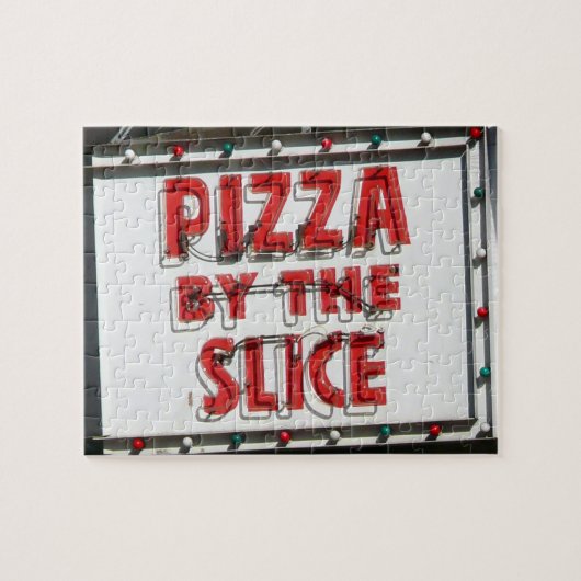 Fun and Difficult Pizza Sign in Sunlight Legpuzzel (Horizontaal)