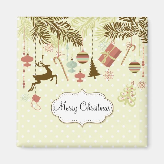 Fun and Festive kerstsierents Magnet (Voorkant)