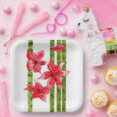 FUN AND FESTIVE SQUARE PAPER PLATE PAPIEREN BORDJE (Feest)