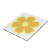 Fun and Funky 60s 70s Retro Flower Ceramic Tile Tegeltje (Zijkant)