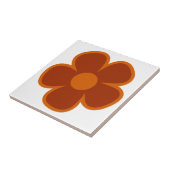 Fun and Funky 60s 70s Retro Flower Tegeltje (Zijkant)
