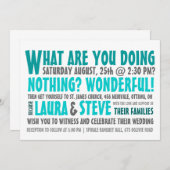 Fun and Modern Weddenschap - Elke kleur Kaart (Voorkant / Achterkant)