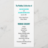 Fun and Modern Wedding Programme Programmakaart (Voorkant)