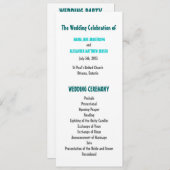 Fun and Modern Wedding Programme Programmakaart (Voorkant / Achterkant)