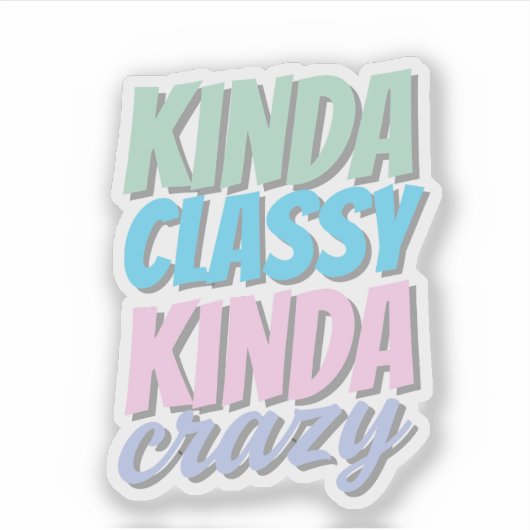 Fun and Quirky Sticker  (Voorkant)