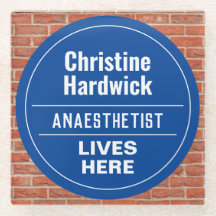 Fun Anesthetist Wall Plaque Style Onderzetter