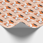 Fun Animal Fox Afstuderen Cadeaupapier (Hoek)