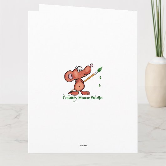 Fun Animal Humor Giraffe Dank u Kaart (Achterkant)