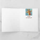 Fun Animal Humor Giraffe Verjaardag Kaart (Binnen)