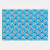 Fun Animal Manatee Afstuderen Inpakpapier Vel (Voorkant 3)