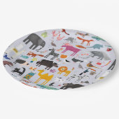 Fun Animal Menagerie Papieren Bordje (Gekanteld)