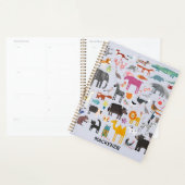 Fun Animal Menagerie Personalized Planner (Display)