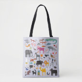 Fun Animal Menagerie Tote Bag (Voorkant)