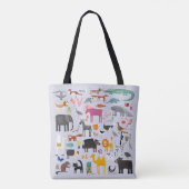 Fun Animal Menagerie Tote Bag (Achterkant)