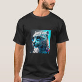 Fun animal motif  snow leopard with sunglasses t-shirt (Voorkant)