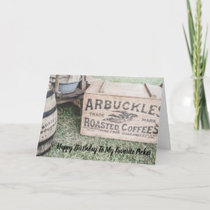 Fun Antiek Collector Picker Birthday Card Kaart