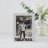 Fun Antiek Hold Mail Retirement Revel Gift PC Briefkaart (Staand voorkant)