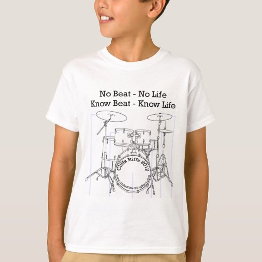Fun Apparel voor Drummers, muzikanten en dansers T-shirt (Voorkant)