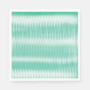 Fun Aqua Green White Tie Dye Napkins Servet