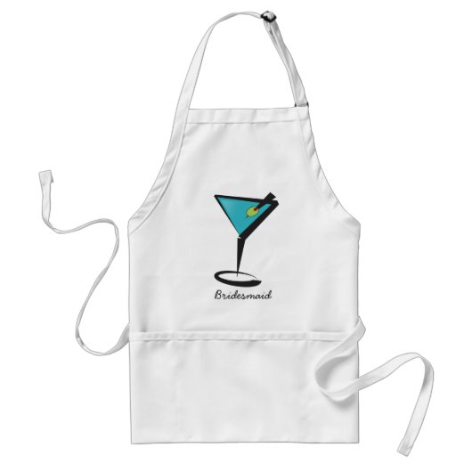 Fun Aqua Martini Standaard Schort (Voorkant)