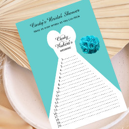 Fun Aqua Vrijgezellenfeest Word Games