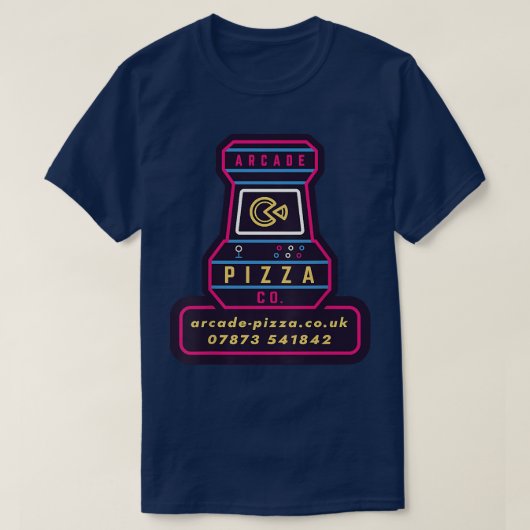 Fun Arcde Pizza Merch T-shirt (Design voorkant)
