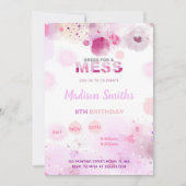 Fun Art Party Kaart voor kinderen (Voorkant)