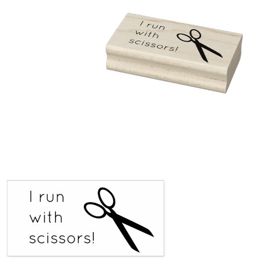 Fun Artist Scissors Rubber Stamp Rubberstempel (Gestempeld)