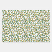 Fun Artsy Irish Shamrock Rainbow Leprechaun Green Inpakpapier Vel (Voorkant 2)