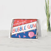 Fun as a Pack of Bubble Gum Birthday Kaart (Voorkant)
