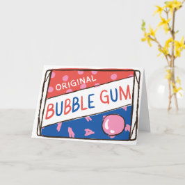 Fun as a Pack of Bubble Gum Birthday Kaart