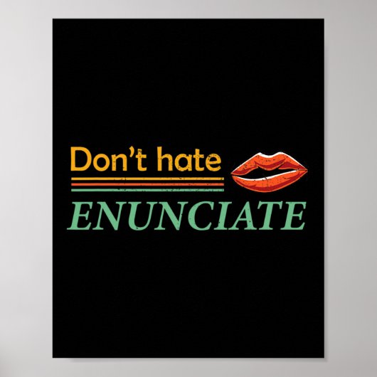 Fun ASL Gebarentaal Lip Lezen Doof Bewustzijn 1 Poster (Voorkant)