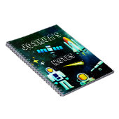 Fun Astronaut Collage Notitieboek (Rechterzijde)