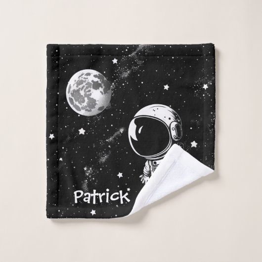 Fun Astronaut in de ruimte Bad Handdoek (Wasdoekje)