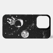 Fun Astronaut in de ruimte iPhone Hoesje (Achterkant horizontaal)
