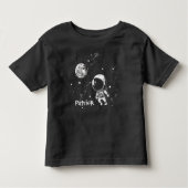 Fun Astronaut in de ruimte Kinder Shirts (Voorkant)