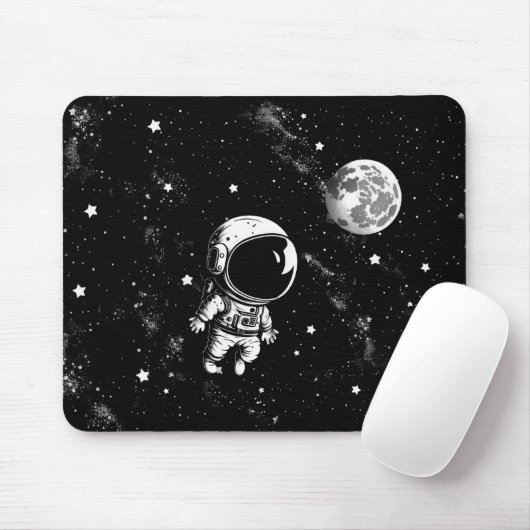 Fun Astronaut in de ruimte Muismat (Met muis)
