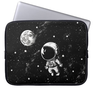 Fun Astronaut in hoes voor ruimtelaptops